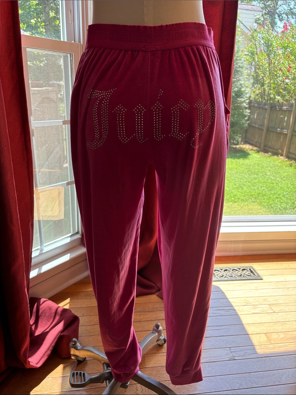 Juicy Couture Berry Relaxed Track Joggers